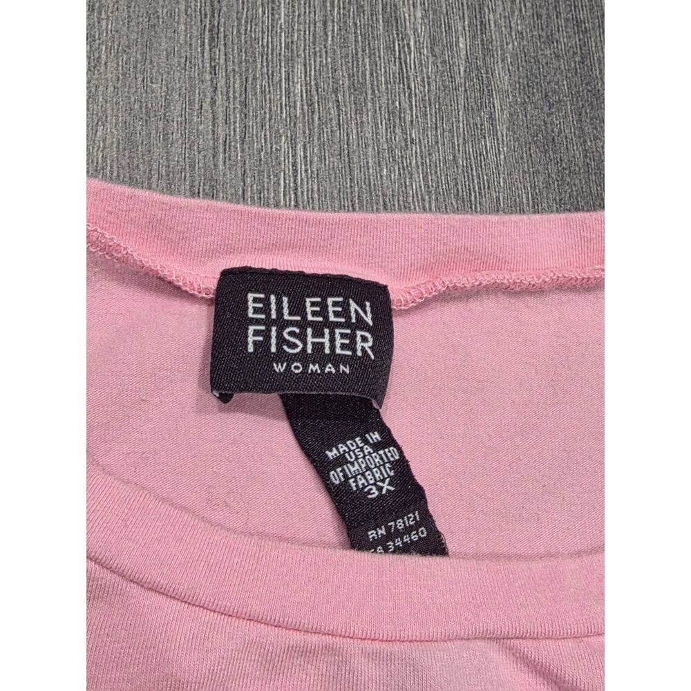 Eileen Fisher Women USA Made Cotton Jersey Round Neck Tee Top T-Shirt 3X A003203 - Picture 5 of 8